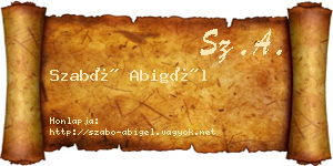 Szabó Abigél névjegykártya